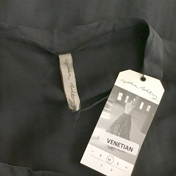 Cynthia Ashby Dress 34 Sleeve A-Lined Boxy Pockets OVER-SIZED Venetian Dress - Picture 11 of 12